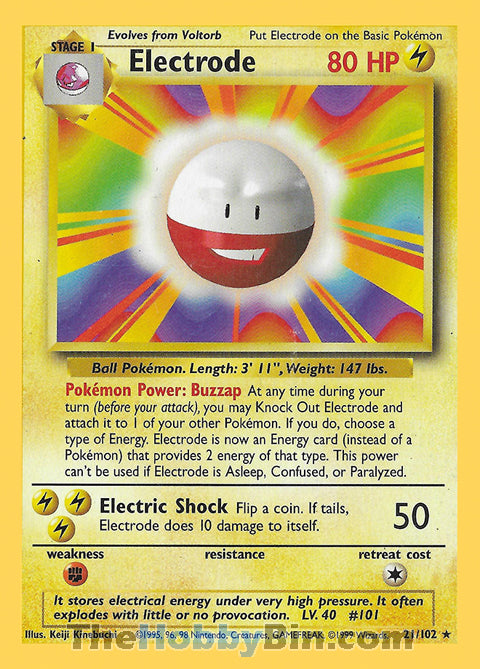 Electrode Base Set Unlimited  Rare #21/102