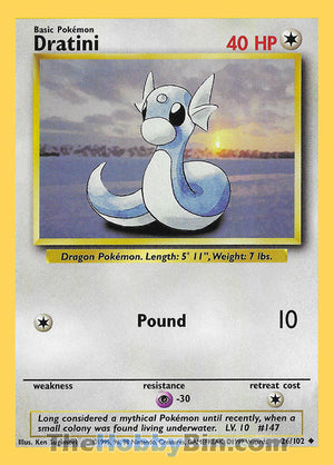 0026 Dratini Uncommon Base Set