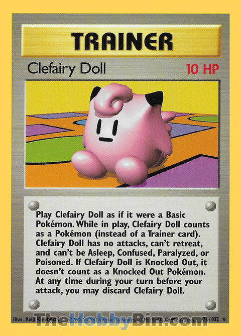 Clefairy Doll #70/102 Rare - Base Set Pokemon card