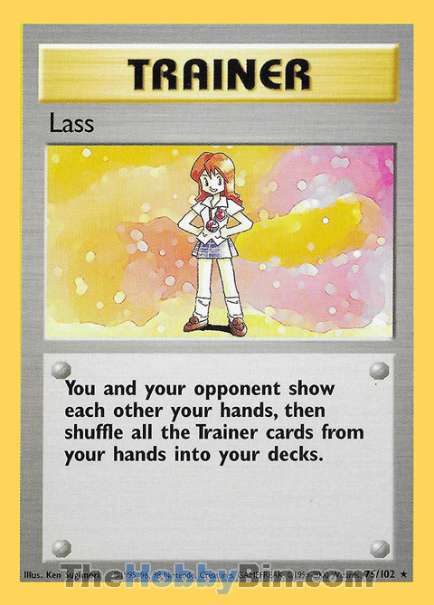 Lass #75/102 Rare - Base Set Pokemon card