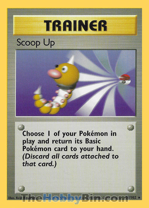 Scoop Up #78/102 Rare - Base Set Pokemon card