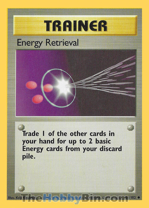 Energy Retrieval #81/102 Uncommon - Base Set Pokemon card