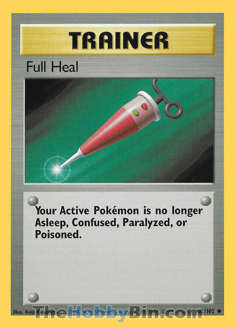 Full Heal #82/102 Uncommon - Base Set Pokemon card