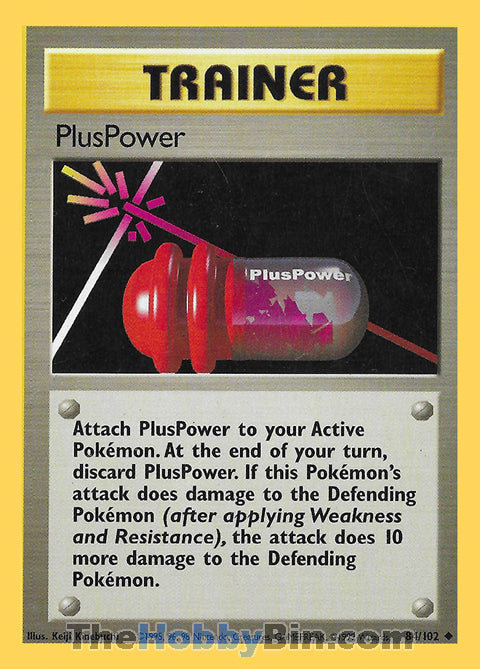 PlusPower #84/102 Uncommon - Base Set Pokemon card