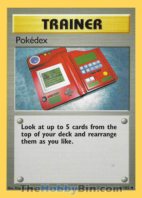 Pokedex #87/102 Uncommon - Base Set Pokemon card