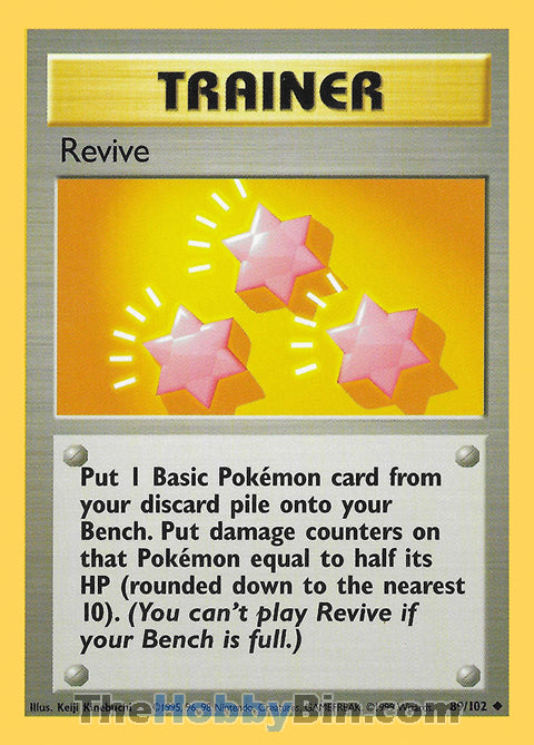 Revive #89/102 Uncommon - Base Set Pokemon card