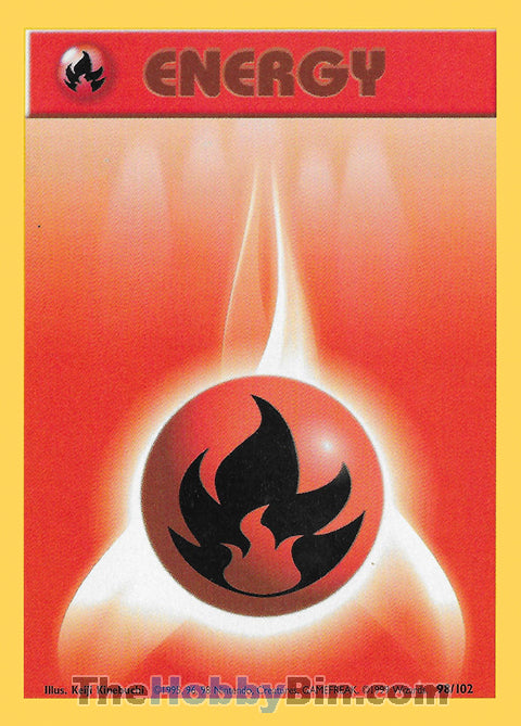 Fire Energy #98/102 Common - Base Set Pokemon card