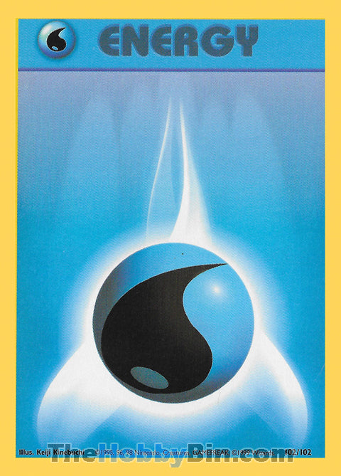 Water Energy #102/102 Common - Base Set Pokemon card