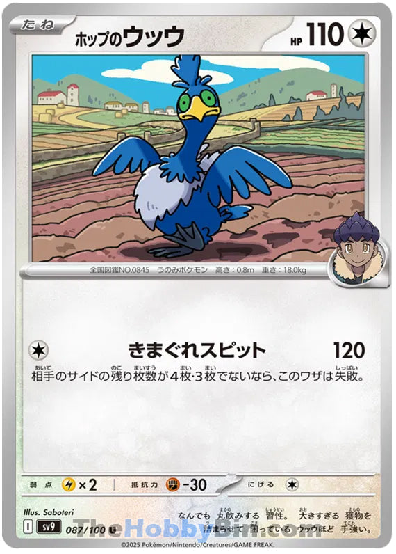 Hop's Cramorant #87 Uncommon - Battle Partners Japanese Pokemon card