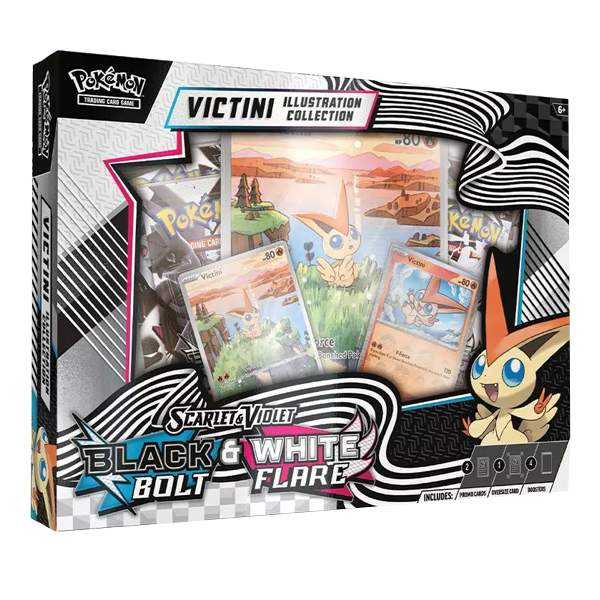 Black Bolt White Flare Victini Illustration Collection