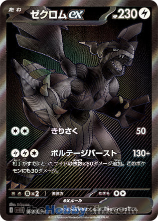 Zekrom ex #174 Black and White Rare - Black Bolt Japanese Pokemon card