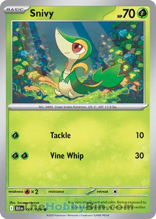 Snivy Black Bolt English Common #001/086