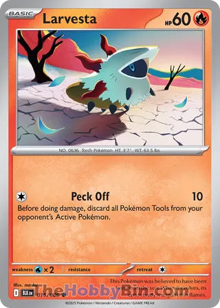 Larvesta Black Bolt English Common #015/086