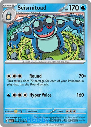 0021 Seismitoad Uncommon Black Bolt
