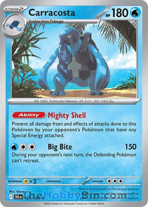 0023 Carracosta Rare Black Bolt