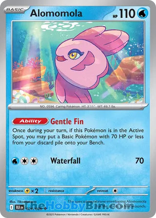 Alomomola #024/086 Uncommon - Black Bolt Pokemon card