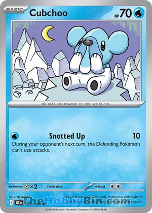 0025 Cubchoo Common Black Bolt
