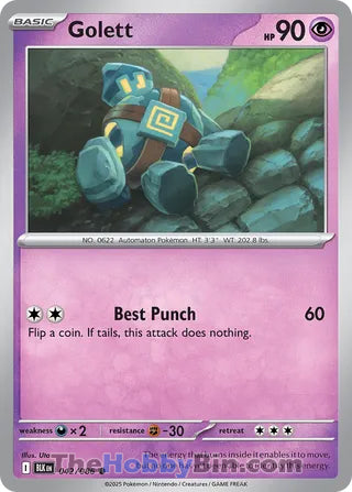 Golett Black Bolt English Common #042/086