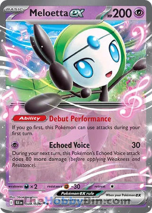0044 Meloetta ex Double Rare Black Bolt