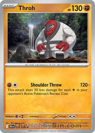 Throh #050/086 Uncommon - Black Bolt Pokemon card
