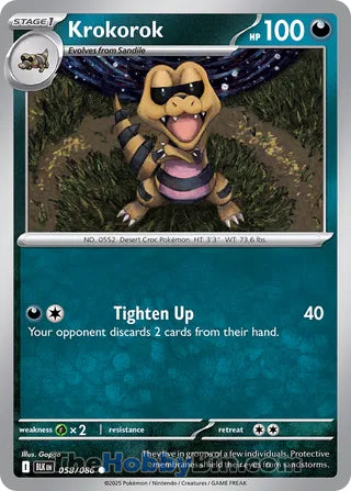 Krokorok Black Bolt English Common #058/086