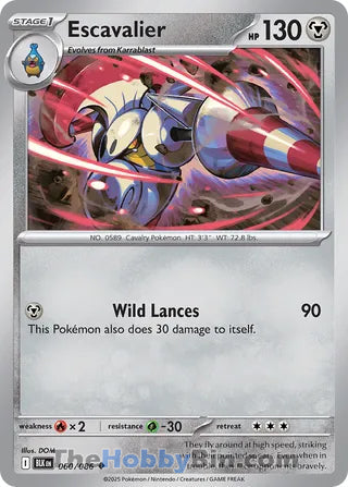 Escavalier Black Bolt English Uncommon #060/086