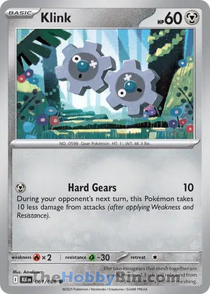 0061 Klink Common Black Bolt