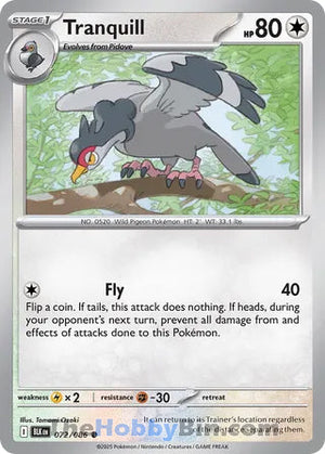 0072 Tranquill Common Black Bolt