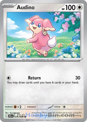 0074 Audino Common Black Bolt