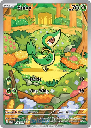 Snivy Black Bolt English Illustration Rare #087/086