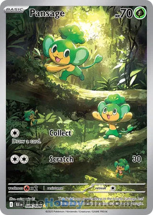 0089 Pansage Illustration Rare Black Bolt