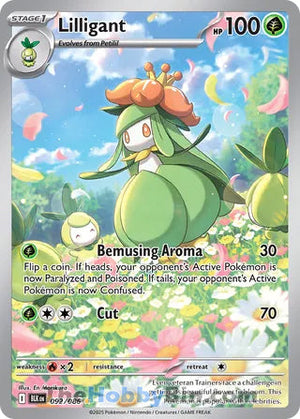 0092 Lilligant Illustration Rare Black Bolt