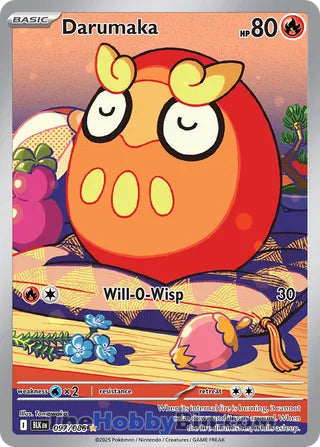 Darumaka #097/086 Illustration Rare - Black Bolt Pokemon card
