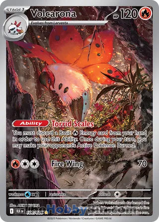 Volcarona Black Bolt English Illustration Rare #100/086
