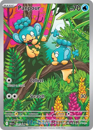 Panpour #101/086 Illustration Rare - Black Bolt Pokemon card