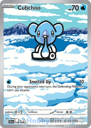 Cubchoo Black Bolt English Illustration Rare #109/086