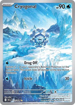 Cryogonal #111/086 Illustration Rare - Black Bolt Pokemon card