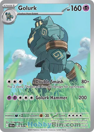 Golurk Black Bolt English Illustration Rare #123/086