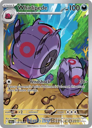 0133 Whirlipede Illustration Rare Black Bolt