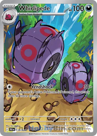 0133 Whirlipede Illustration Rare Black Bolt