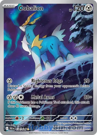 Cobalion Black Bolt English Illustration Rare #144/086