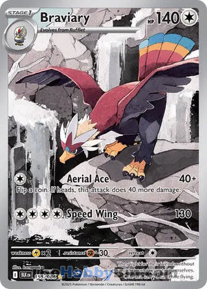 0155 Braviary Illustration Rare Black Bolt