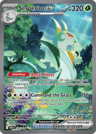Serperior ex Black Bolt English Special Illustration Rare #164/086