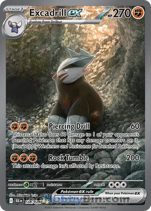 0168 Excadrill ex Special Illustration Rare Black Bolt