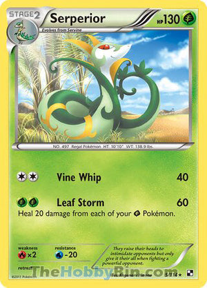 0005 Serperior Holo Rare Black and White