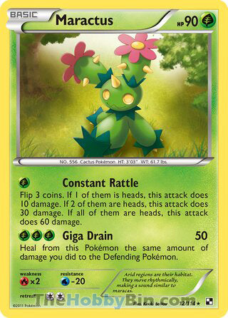 Maractus Black and White Rare #12/114