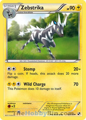 0042 Zebstrika Uncommon Black and White