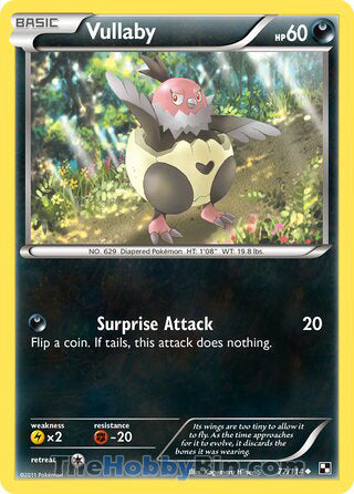 Vullaby #72/114 Common - Black and White Pokemon card
