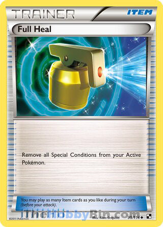 Full Heal #95/114 Uncommon - Black and White Pokemon card