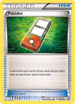 Pokedex #98/114 Uncommon - Black and White Pokemon card
